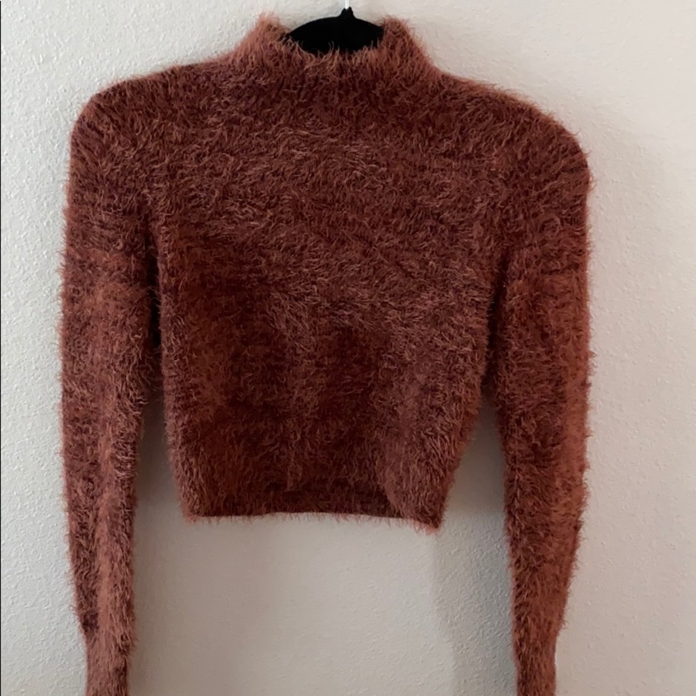Cropped super soft sweater